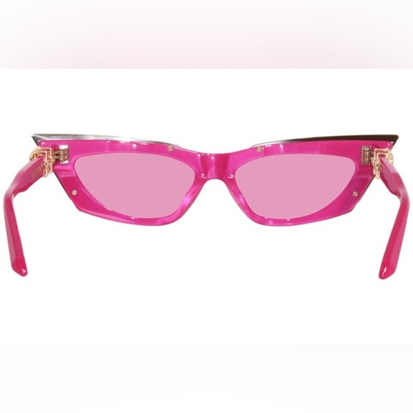 VALENTINO GARAVANI EYEWEAR V Logo Goldcut Cat Eye Sunglasses Pink Fuchsia main image 6